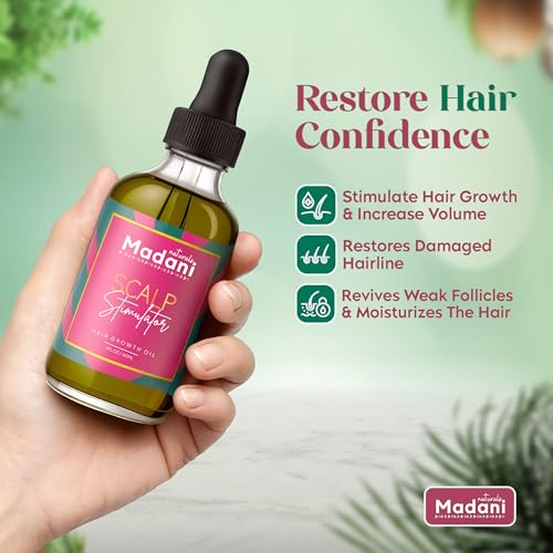 Madani Naturals Scalp Stimulator Oil with Rosemary & Mint, 2 oz — view 2