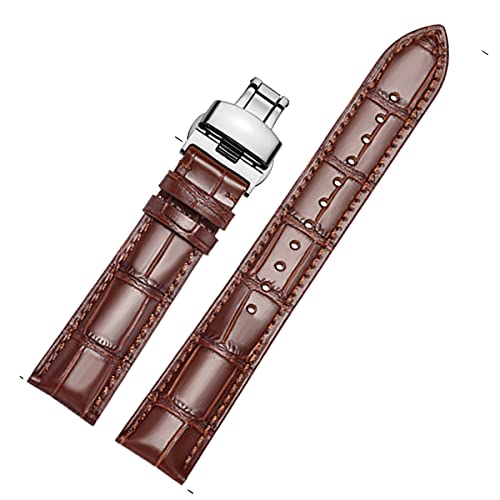 Correa de piel auténtica 22mm con pasadores de liberación rápida