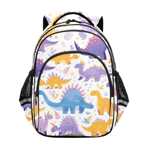 Sac pour tout-petits motifs dinosaures pourpres et cartable fille garçon