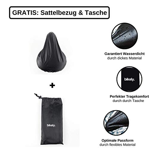 Sweatness BIKELY. Surchaussures de vélo avec Housse de Casque (Taille 36-46) imperméable avec Bandes réfléchissantes, réglage Facile de la Taille et Surface de roulement Stable pour Homme et Femme - Image 7