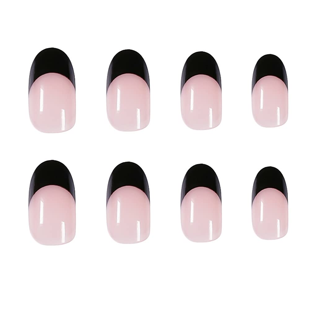 Buy Rikview Press On Nails Medium Length Black Fake Nails French Tip Nails Almond Acrylic Nails Online In Taiwan B0979d7mrt Buy Rikview Press On Nails Medium Length Black Fake Nails French Tip Nails Almond Acrylic Nails Online In Taiwan B0979d7mrt