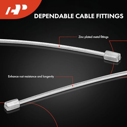 Cable de freno de estacionamiento A-Premium intermedio para Ford F-450 Super Duty 2008-2010 3