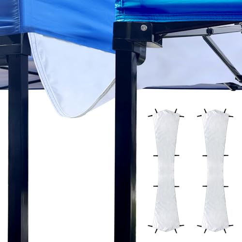 2 Stück 3 m Baldachin Regenrinnen für sofortiges Pop-Up-Vordach, Zelt-Drainage, Zubehör, Regenrinne (weiß)