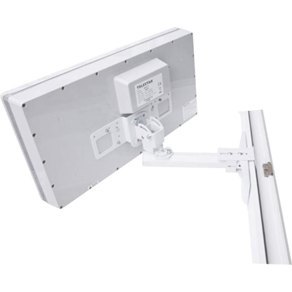 TELESTAR DIGIFLAT 1 – Antenna piatta | Antenna satellitare per 1 utente, montaggio su finestra/parete/palo, incl. utensili di montaggio