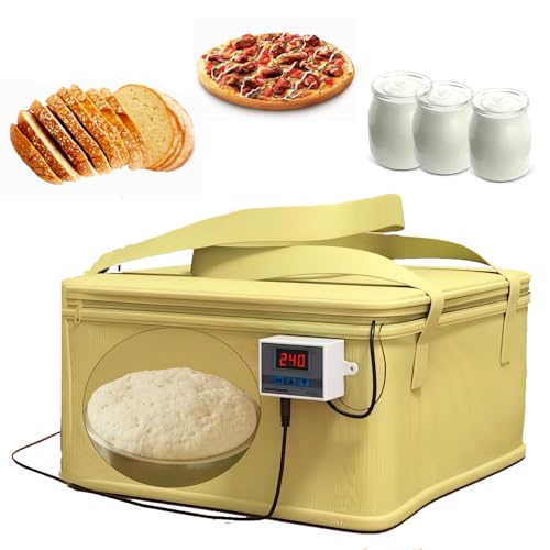 Cestas para Fermentación de Pan con Calefacción, Control de Temperatura Plegable kit de Prueba para Pan y Masa Yogurt