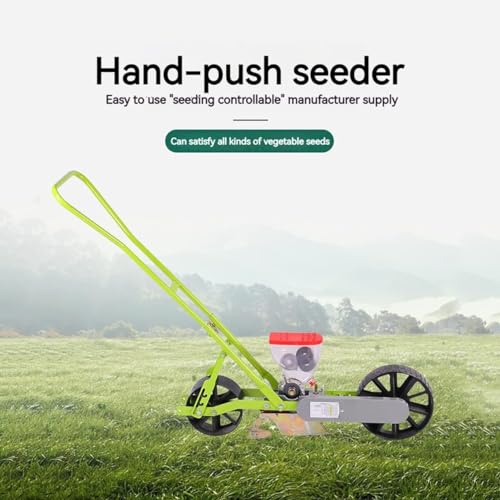 Seminatrice manuale da giardino a spinta per piantare mais, soia, arachidi, grano e fagioli, fioriera di precisione a 4 file per agricoltori e giardinieri