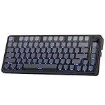 Redragon K673 GB 75% Wireless Gasket RGB Gaming Keyboard, 3-Modes 81 Keys PBT Compact Mechanical Keyboard w/Hot-Swap Socket, Dedicated Knob Control & 5-Layer Noise Dampening, Custom Linear Switch