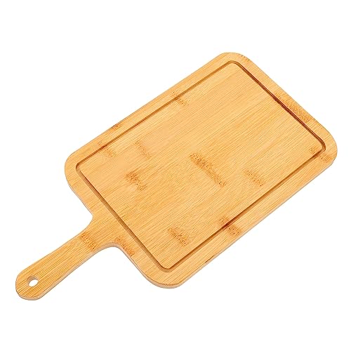 VINTORKY Bamboo Pizza Board Household Cutting Board Multi-function Steak Tray Pizza Peel Kitchen Accessory Safe Practical