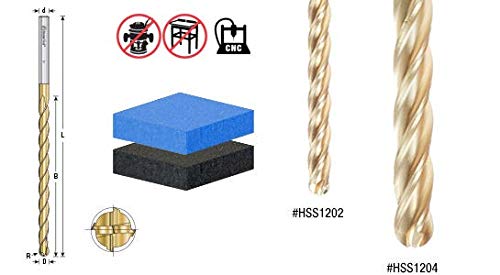 Amana Tool - Hss1204 High Speed Steel (Hss) Foam Cutting Ball End Extended Reach 1/4 Radiu #TOP4