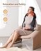 Shiatsu Neck and Back Massager with Heat, Neck and Shoulder Massager, 4D Deep Tissue Kneading Massage for Leg, Full Body Muscle Pain Relief, Ergonomic Design, Ideal Gifts for Women Men, Corded Use