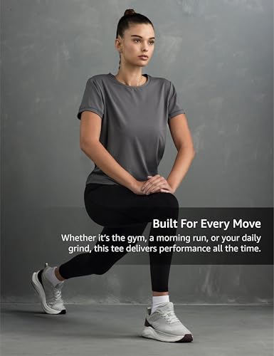 Image of Symbol Premium Women's Solid Regular Fit Sports Stretch T-Shirt | Round Neck | Raglan Sleeve | Moisture-Wicking | Activewear | Running | Gym | Plain (Available in Plus Sizes)