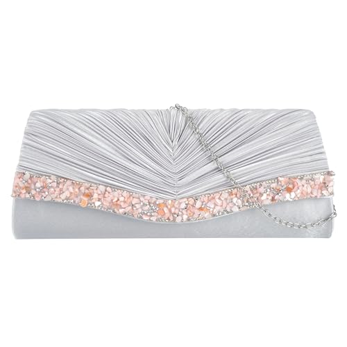 Image of Goclothod Evening Clutch Handbag Women Fashion Crossbody Shoulder Bag Chain Purse