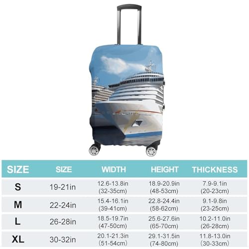 Carry on Luggage Cover Cruise Ship Suitcase Covers for Luggages Tsa Approved Travel Luggage Sleeve Protector Elastic Suitcase Protector Anti-Scratch Washable Fits 19-30 Inch Case -L2