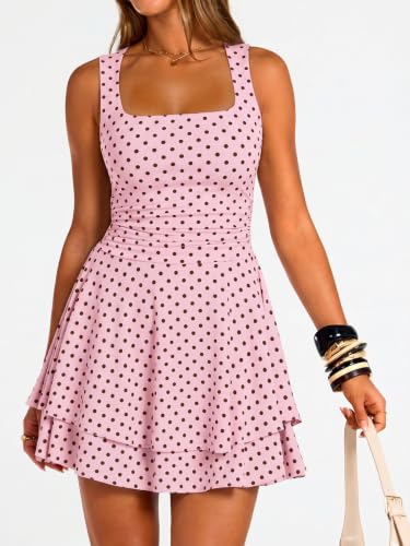 Image of Trendy Queen Women Mini Summer Party Homecoming Beach Vacation Sun Dresses