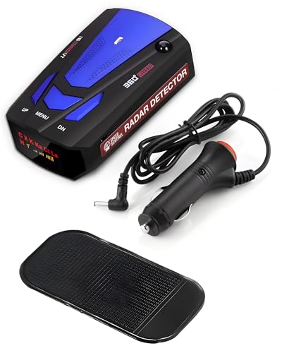 Speed Sentinel Radar Detector – 360° Police Speed Sentinel Radar Detectors for Cars with Voice Alerts, City & Highway Modes, False Alert Filtering