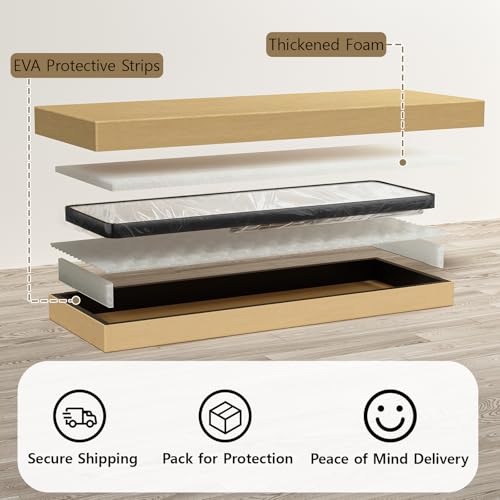 Clevich Premium Standspiegel 162x50 cm, Groß Wandspiegel Ganzkörperspiegel mit 3 cm Dicker Rahmen aus Aluminium und Feste Rückwand, Deko Spiegel für Wohn Schlaf Bad, Runden Ecken Schwarz
