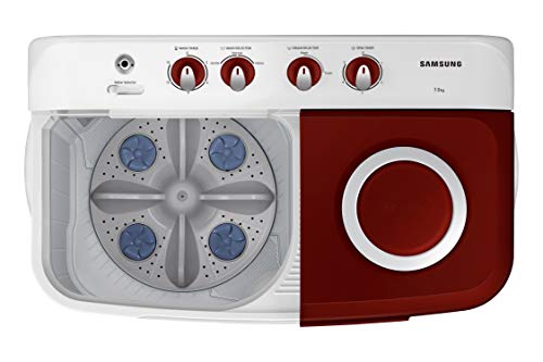 Image of Samsung 7 Kg 5 Star Semi-Automatic Top Load Washing Machine Appliance (WT70M3000HP /TL, Light Grey, Air turbo drying)