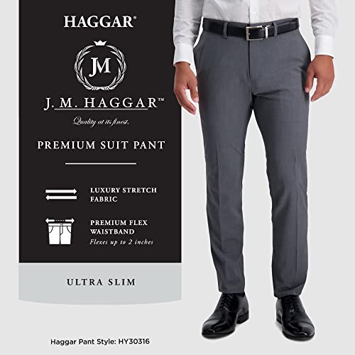 Haggar Men's JMH Premium Stretch Slim Fit Suit Separates - Pants & Jackets Jet Black Solid 32W x 29L - image 5