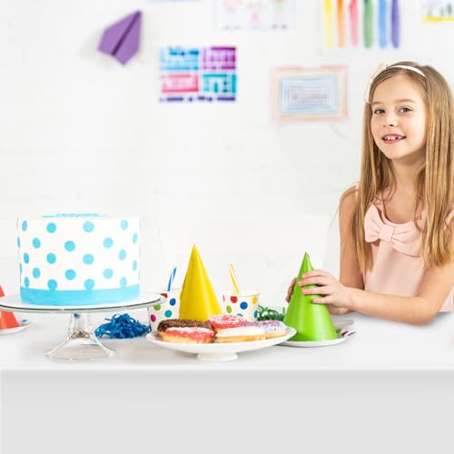 Image of Hxezoc 3 Pack White Disposable Plastic Tablecloths, 54 x 108 Inches Waterproof Table Cover for Wedding Birthday Party Baby Shower Decorations Outdoor Indoor Party Supplies