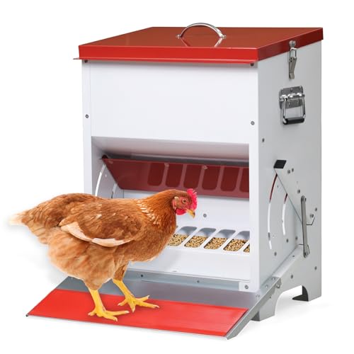 Abustle Pig 52 lb Galvanized Treadle Feeder