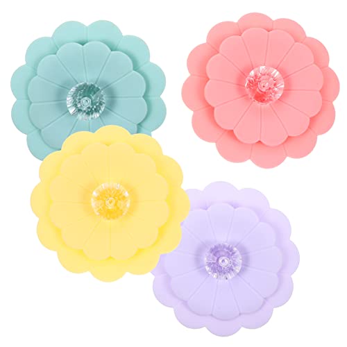 BRIGHTFUFU Cups Dome Lids 4pcs Silicone Cup Lids Heat - Perfect for Home Party Camping