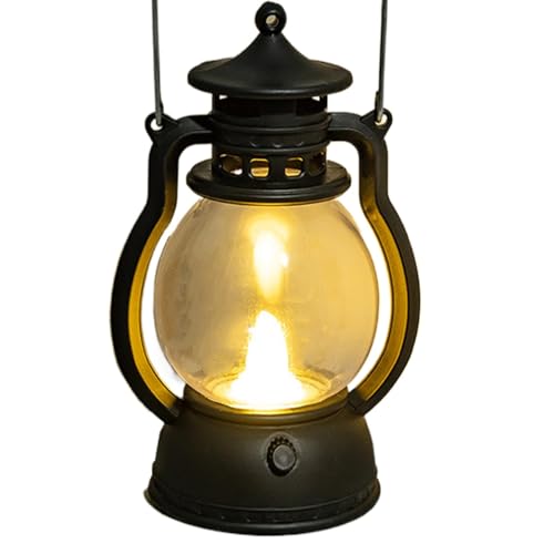 Lámpara LED de coerosina, efecto llama, farolillo LED vintage, linternas eléctricas para interiores, decoración de aceite, sin llama, camping, decoración de noche, para mesita de noche, escritorio,