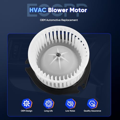 Image of ECCPP HVAC AC Heater Blower Motor Fan 700067 Compatible with 1996-2014 for Chevy Express 1500 for GMC Savana 1500 1996-2021 Chevy Express GMC Savana 2500 3500 A /C Motor Assembly Replacement 15-81096