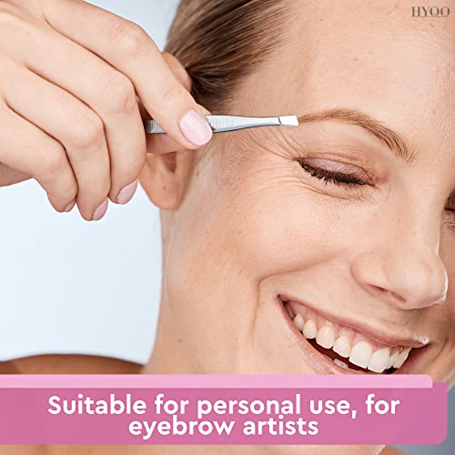 24 Pcs Mini Tweezers Bulk Pack – 3.5" Stainless Steel Bulk Tweezers First Aid with Heart Clamps, Designed for Effortless Eyebrow Plucking – Compact Size, Designed for Home & Professional Use