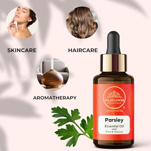 Image of Parsley Essential Oil (Plumeria alba) for Skin, Face, Aromatherapy & DIY Soap, Candle Making Scent 30ml (1 oz)