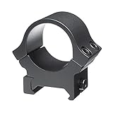 B-Square 1-Inch Sport Utility Rings, Standard Dovetail-Medium Rise, Matte Black Finish