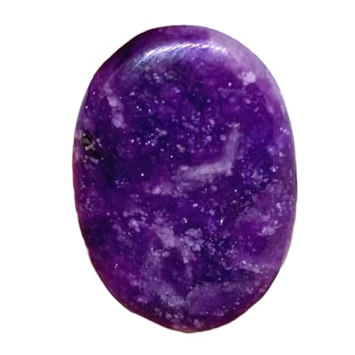 Lépidolite violette naturelle cabochon 32x22mm pierre précieuse vrac pour bague et pendentif