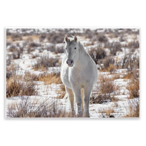 Stupell Industries 'Winter Snow Horse Wildlife'| Wall Plaque Art