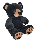 Benjamin The Black Bear 16 Inch Plush Stuffed Animal – Soft Cuddly Teddy Bear Toy, Huggable Plushie Companion and Gift for Kids, Toddlers, and Adults