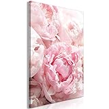 wandbild rose pink FORMAT: ca. 60x90 cm (BxH) - 1-teilig, Premium Vlies Leinwand, von Hand aufgezogen