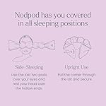 Nodpod Gentle Pressure Sleep Mask | Patented Light Blocking Design for Sleeping, Traveling & Relaxation - Wisteria - Image 5