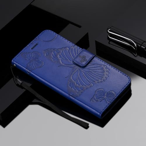 Étui portefeuille iPhone 17 bleu pour garder vos cartes à portée de main