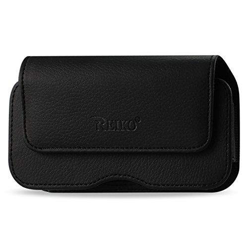 Reiko Leather Horizontal Carrying Pouch For Case For Apple Iphone 6 - Retail Packaging - Black #TOP2