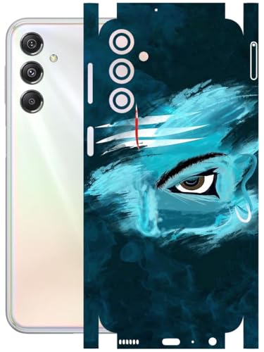 Image of AtOdds - Full Body Back Screen Guard Protector Film - Lamination Wrap Skin Sticker Compatible with Samsung Galaxy M34 (5G) | Scratchproof Matte Finish (Mahadev)