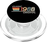 Photo Gallery classic 1988 originale vintage birthday retro est 1988 popsockets popgrip per magsafe Photo Gallery classic 1988 originale vintage birthday retro est 1988 popsockets popgrip per magsafe