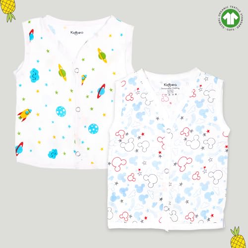 Image of Kidbea Extra Soft Mulmul Cotton Jhabla Cloth for New Born Baby Set