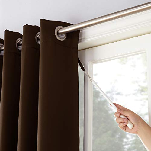 Sun Zero Easton Extra-Wide Blackout Grommet Sliding Patio Door Curtain Panel #TOP1