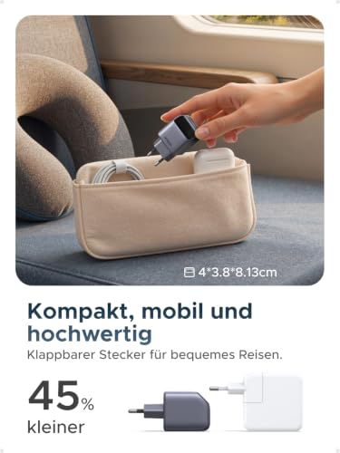 UGREEN Nexode Pro 45W GaNInfinity USB C Ladegerät mit Smart Display – Ansicht 5