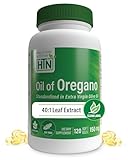 Oil of Oregano Supplement | Wild Harvested European Origanum Vulgare 40:1 | Immune, Digestive, & Antioxidant Support |120 Mini Softgels | Non-GMO, Gluten Free | by Health Thru Nutrition