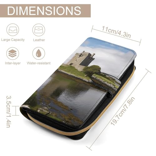 View of The Dunguaire Castle Wallet Multifunctional Wallets for Men Compact Wallet Purse Passport Bag2