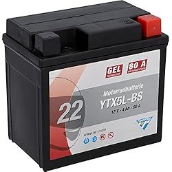 Ytx5L Bs Gel Batería Moto CARTEC YTX5L-BS 4Ah 80A Batería Tecnología Gel Fabricante Equipo Original Calidad Ciclo Almacenamiento Seguro Mantenimiento