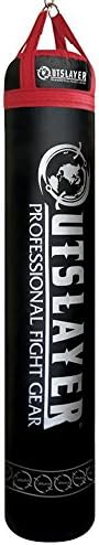 Outslayer Muay Thai Punching Bag 6ft Tall 130 Pounds Filled Heavy Bag Made in USA