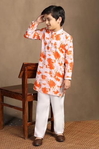 Image of Fashion Dream Boys Cotton Blend Geometric Kurta Pyjama Set|Boy Kurta Set|Kurta Pyjama Set|Ethnic Set|Kurta Pyjama|Ethnic Set|Kurta And Payjama Set|Kurta Set