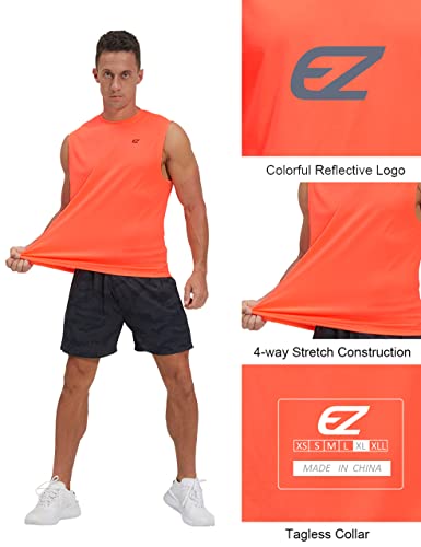 Image of EZRUN Men's Workout Sleeveless Shirts Quick Dry Muscle Swim Shirt Gym Fitness Running Beach Tank Tops