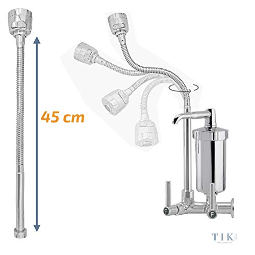 Torneira Com Filtro Gourmet Pia Cozinha Metal De Parede + 3 Refil GW Comercial