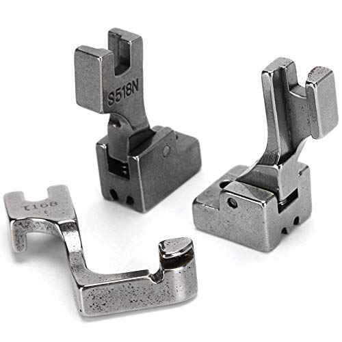 3Pcs Zipper Presser Calcador para Máquina de Coser miniatura 7